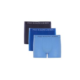Polo Ralph Lauren Lot de 3 boxers Classic Trunk Noir Blanc Bleu Gris Rouge Taille XL Couleur : 3PK CR NVY/SAPH Star/BRMDA BLU 00