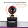 Junluck HD Webcam 1080P Caméra Web en Streaming avec Microphone pour Appels Vidéo et Enregistrement USB Caméra d'ordinateur pour