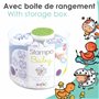 Aladine - Stampo Baby Ferme - Kit Tampons Enfant - Activités Manuelles Bébé - Encre Lavable - Jouets et Jeux Créatifs- Boîte de