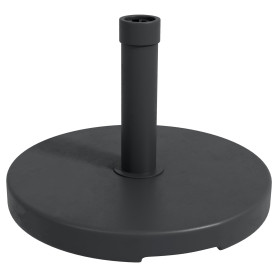 Outsunny Pied de Parasol Rond Base de lestage 15 kg en Plastique HDPE poignée intégrée pour mât Ø 24-38 mm dim. Ø 46