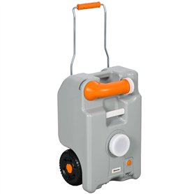 Outsunny Réservoir d'eau sur Roues pour Camping