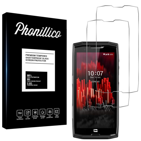 PHONILLICO Verre Trempé pour Crosscall Core X4 / Core X5 [Pack 2] Film Vitre Protection Ecran