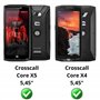 PHONILLICO Verre Trempé pour Crosscall Core X4 / Core X5 [Pack 2] Film Vitre Protection Ecran