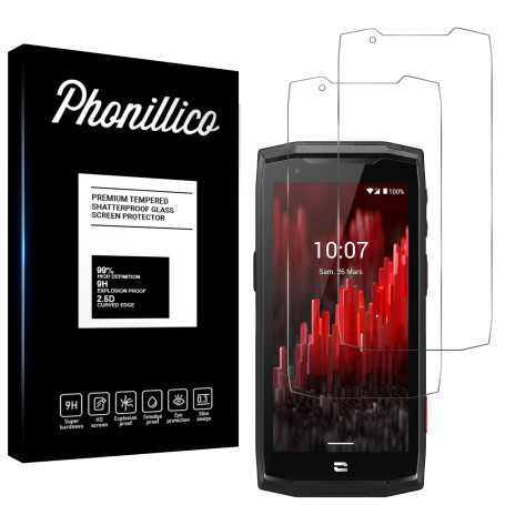 PHONILLICO Verre Trempé pour Crosscall Core M5 [Pack 2] Film Vitre Protection Ecran