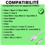 PHONILLICO Cable de recharge 80 cm compatible avec Foreo Luna/Luna 2/Luna 3/Luna 4/Luna Mini/Luna Mini 2/Luna Mini 3/Luna Go/Lun