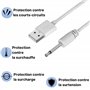 PHONILLICO Cable de recharge compatible Lovense Lush Hush Edge Osci - Câble 80 cm Embout tige 18mm diamètre 2,5mm