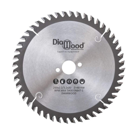 DIAMWOOD - Lame de Scie Circulaire Bois pour Scies sur Table