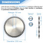 Lame de scie circulaire portative HM universelle D. 235 x Al. 30 x ép. 2,8/1,8 mm x Z48 Alt pour bois - Diamwood