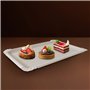 Miamex Lot de 20 Plateaux en Carton Blanc - Plateaux de Présentation pour Pâtisseries/Amuse-bouches/Buffets (23 x 33 cm)
