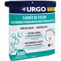 Urgo - Carrés de coton - x500 unités - FORMAT FAMILIAL - Ultra-doux Absorbants - Coton de qualité certifiée OEKO-TEX® Non Blanch
