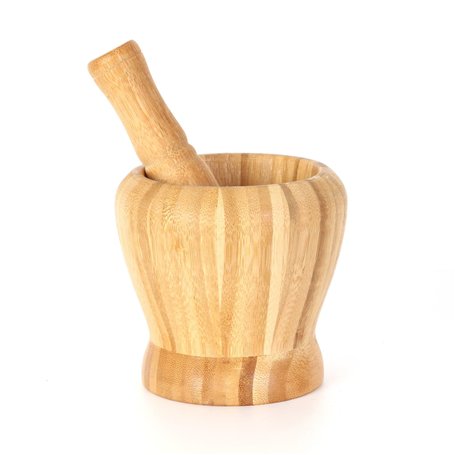 COOK CONCEPT - KA4328 - Pilon et Mortier en Bambou Cuisine Ustensile de Cuisine Ustensile de Preparation