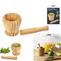 COOK CONCEPT - KA4328 - Pilon et Mortier en Bambou Cuisine Ustensile de Cuisine Ustensile de Preparation