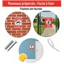 AUA SIGNALETIQUE - Panneau Prépercé (4 Trous) avec Angles arrondis - PVC Rigide 1.5 mm - (300x420 mm, Ralentissez - Pensez à Nou