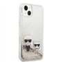 karl Lagerfeld Karl et Choupette Coque de protection liquide pour Apple iPhone 14 Plus Doré
