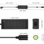 Convertisseur Transformateur Adaptateur Secteur Alimentation Chargeur AC 220V vers DC 12V 10A 120W Allume Cigare pour Glacière É