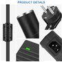 Convertisseur Transformateur Adaptateur Secteur Alimentation Chargeur AC 220V vers DC 12V 10A 120W Allume Cigare pour Glacière É
