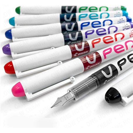 Lot de 7 stylos plume assortis effaçables et jetables de marque Pilot V Pen