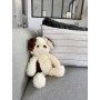 Bouillotte doudou 2 en 1● Peluche chien toute douce bébé & enfant ● Action chaud et froid ● Bouillotte sèche micro-ondes ● Perle