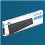 AD ADVANCE Workmate : Clavier Filaire AZERTY 105 Touches/Touches silencieuses/Hauteur réglable/Cable USB 1,45 M/PC, Portable, Or