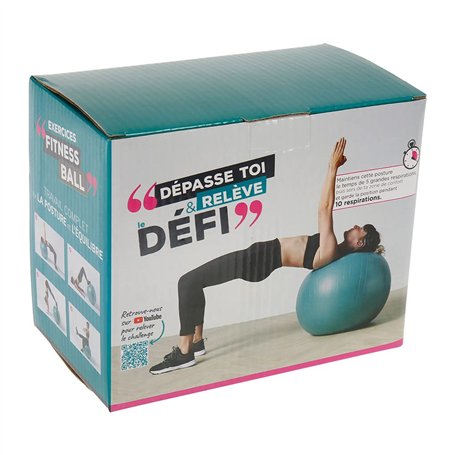 upfit - Ballon d'exercices de pilâtes - Permet Le renforcement Musculaire du Dos