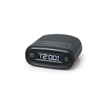NEW ONE CRD 160 - Radio réveil Dab+/FM - Ecran LCD - 20 Stations préréglées - Réveil par Radio ou Buzzer - Prise Casque - Noir