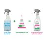 Love & Green Home Spray Nettoyant écologique multi-usages rechargeable et sans parfum - Compatible bébé. Certifié A+ par Air Lab