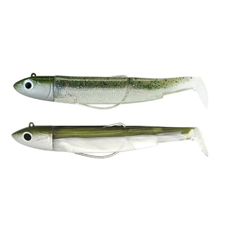 Fiiish Double Combo Off Shore Black Minnow No.3-12cm - 25g - Kaki - Ghost Minnow - BM3021