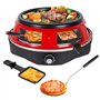 Todeco Four à pizza électrique 3 en 1 pour 6 personnes