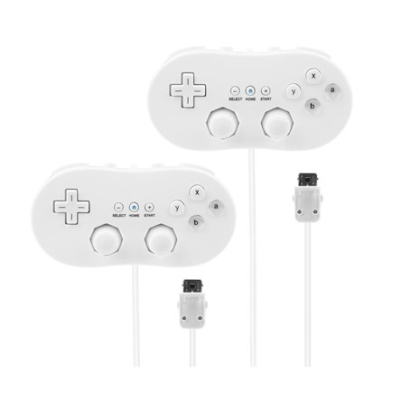 Straße Game 2 X Manettes Classiques Pro Wii/Wii U – Pack 2 Joueurs – Prise en Main Ergonomique – Compatibles Jeux Virtuels et Wi