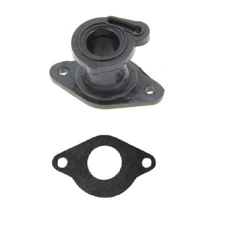 Pièce détachée d'origine constructeur: Pipe/Collecteur/bride d'admission noir + Joint pour Petite tronconneuse Elagueuse Entraxe