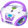 Tinygeeks Tunes Lecteur CD Enfant - Nouveauté - Radio FM - Piles incluses - Radio Mignon avec Haut-parleurs - Le Cadeau Parfait