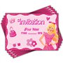 Magik Moments Kit Création Invitation Anniversaire Enfant à Gratter | Thème Barbie | 10 Cartes avec Stickers