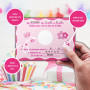 Magik Moments Kit Création Invitation Anniversaire Enfant à Gratter | Thème Barbie | 10 Cartes avec Stickers, Enveloppes et Auto