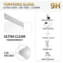 NEW'C Lot de 2, Verre Trempé pour OnePlus 7T, Film Protection écran efficace contre les Rayures - sans Bulles - Ultra Résistant