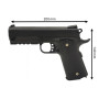 Saigo Defense Pack Airsoft Pistolet Style Hi-Capa 4.3 à Ressort (Spring) / Couleur : Noir/Matière: Métal/Puissance 0.4 Joule(s) 