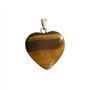 Felicidade Pendentif Cœur en Œil de Tigre - Bijou Protecteur et Naturel