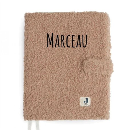 Ma Fabrique Perso - Protège carnet de santé bouclettes Biscuit - Personnalisable