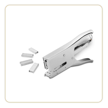 LB Office - Agrafeuse manuelle robuste - Pour agrafes 24/6-26/6 et 24/8-26/8-45 feuilles - Inox - Qualité semi-pro