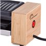 LITTLE BALANCE 8387 Raclette Wood for 2 - Appareil à raclette 1 ou 2 personnes - Grill amovible - Revêtement anti-adhésif - Puis