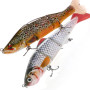 Pack 2 Leurres Swimbait Articulés 12 cm 17 g – Truite Flottante & Gardon Coulant – Leurre Pêche Brochet