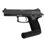2EAGLE Pistolet Airsoft MK23 avec Silencieux factice-modèle à Ressort (Spring)-armement Manuel/Mode Coup par Coup-Couleur: Noir