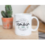 Manahia Mug Témoin Homme - Je suis un Témoin de compet' - Avec boite Kraft - Imprimé en France - 330 mL Céramique - Annonce Témo