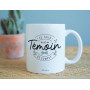 Manahia Mug Témoin Homme - Je suis un Témoin de compet' - Avec boite Kraft - Imprimé en France - 330 mL Céramique - Annonce Témo