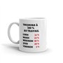 L'Esprit Des Anges Tasse-Mug Collègue Humour -Toujours à 100% au Travail - Idée Cadeau Patron Travail Job Départ