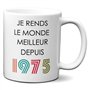 L'Esprit Des Anges Tasse Mug Cadeau Anniversaire 50 ans Femme Homme - Je Rends le Monde Meilleur - Original Personnalisé