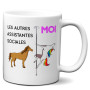 L'Esprit Des Anges Tasse-Mug Meilleure Assistante Sociale Licorne - Idée Cadeau Humour Original Anniversaire