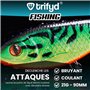 trifyd ® Fishing - Jerkbait brochet et carnassier 9cm - 21g, Le kit de 3 leurres de Peche.