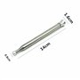Soufflet Téléscopique Inox - Lot de 2 - Tube de Soufflage Pliable Embout Ergonomique Soufflet à bouche Bouffadou Allume Feu Kit 