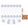 Bloc placard Bebe (10 Pièces) Sécurité Enfant - Bloque Porte Placard Fenêtre - Protection Sécurite Domestique - Sécurité Serrure