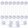 Bloc placard Bebe (10 Pièces) Sécurité Enfant - Bloque Porte Placard Fenêtre - Protection Sécurite Domestique - Sécurité Serrure